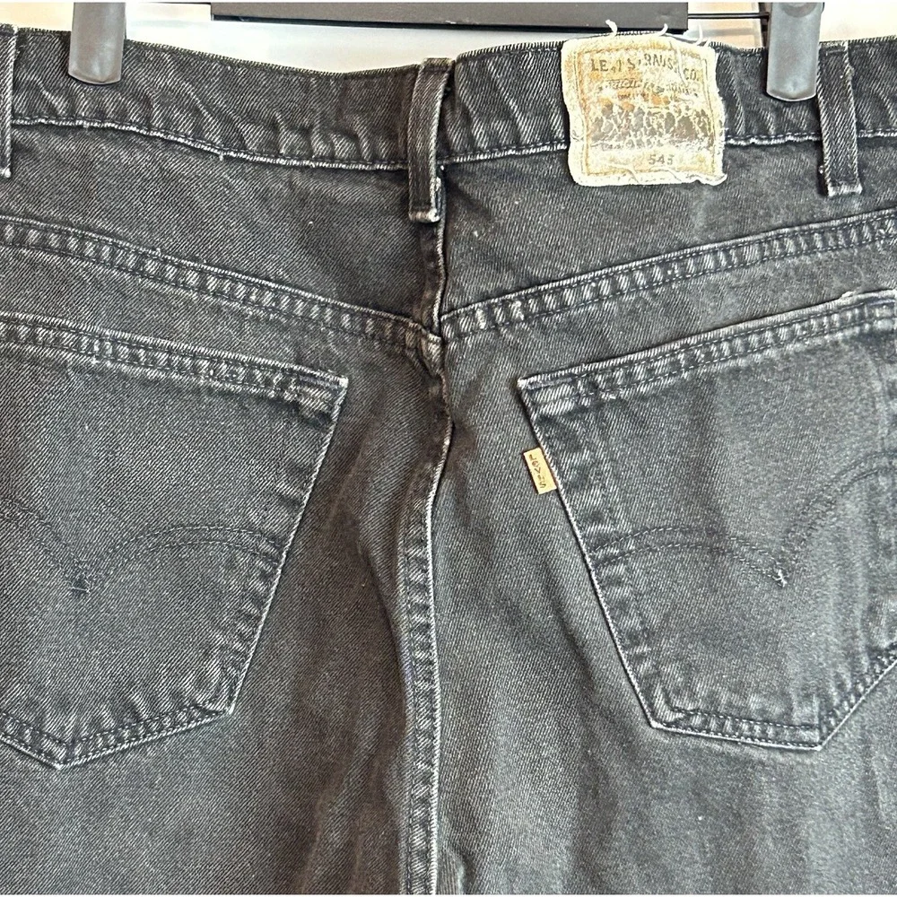 Vintage Levi's Orange Tab 38x32 Loose Fit Black 545‎ Jeans 1995